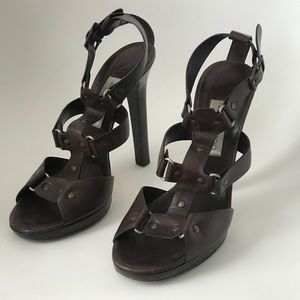 JIMMY CHOO 5”heel with 1/2” platform.